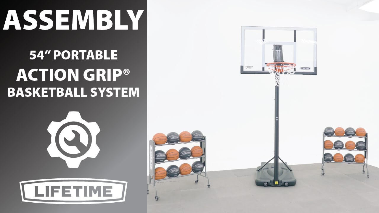 Lifetime 54“ Portable Action Grip® Basketball System | Lifetime Assembly Video