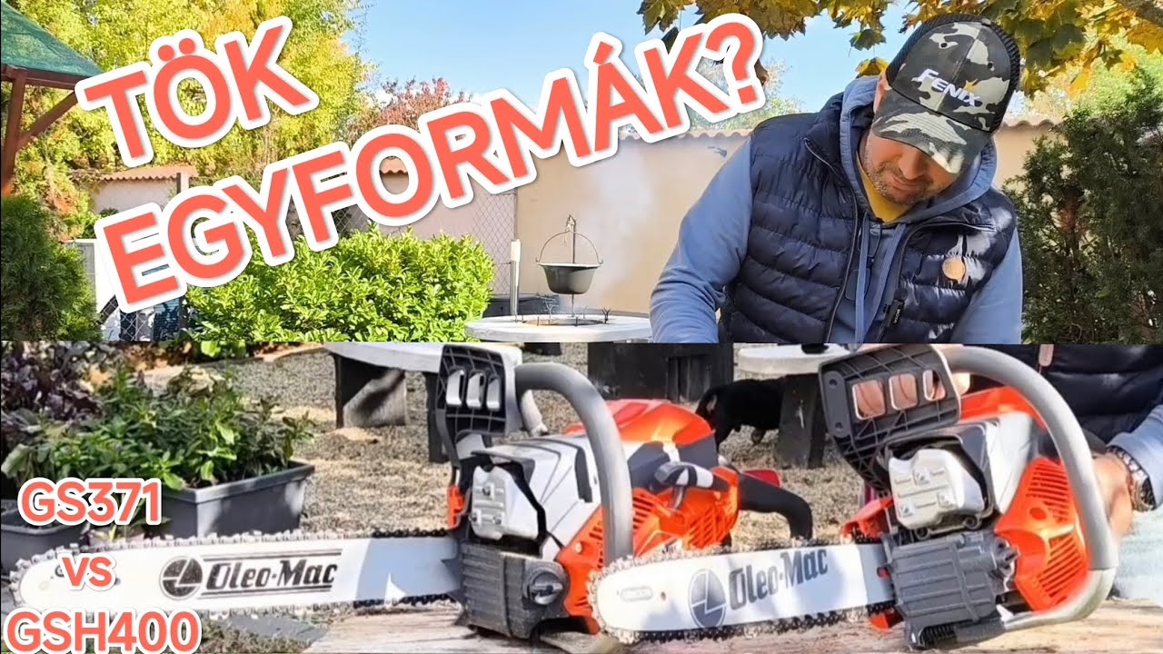 OleoMac GSH400 vs GS371 Láncfűrész Van Különbség?