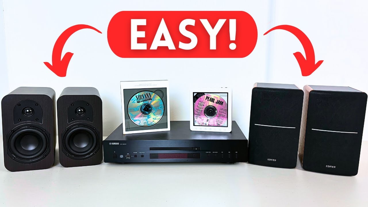 How to easily connect a CD Player to ANY Speaker (Passive or Active!)