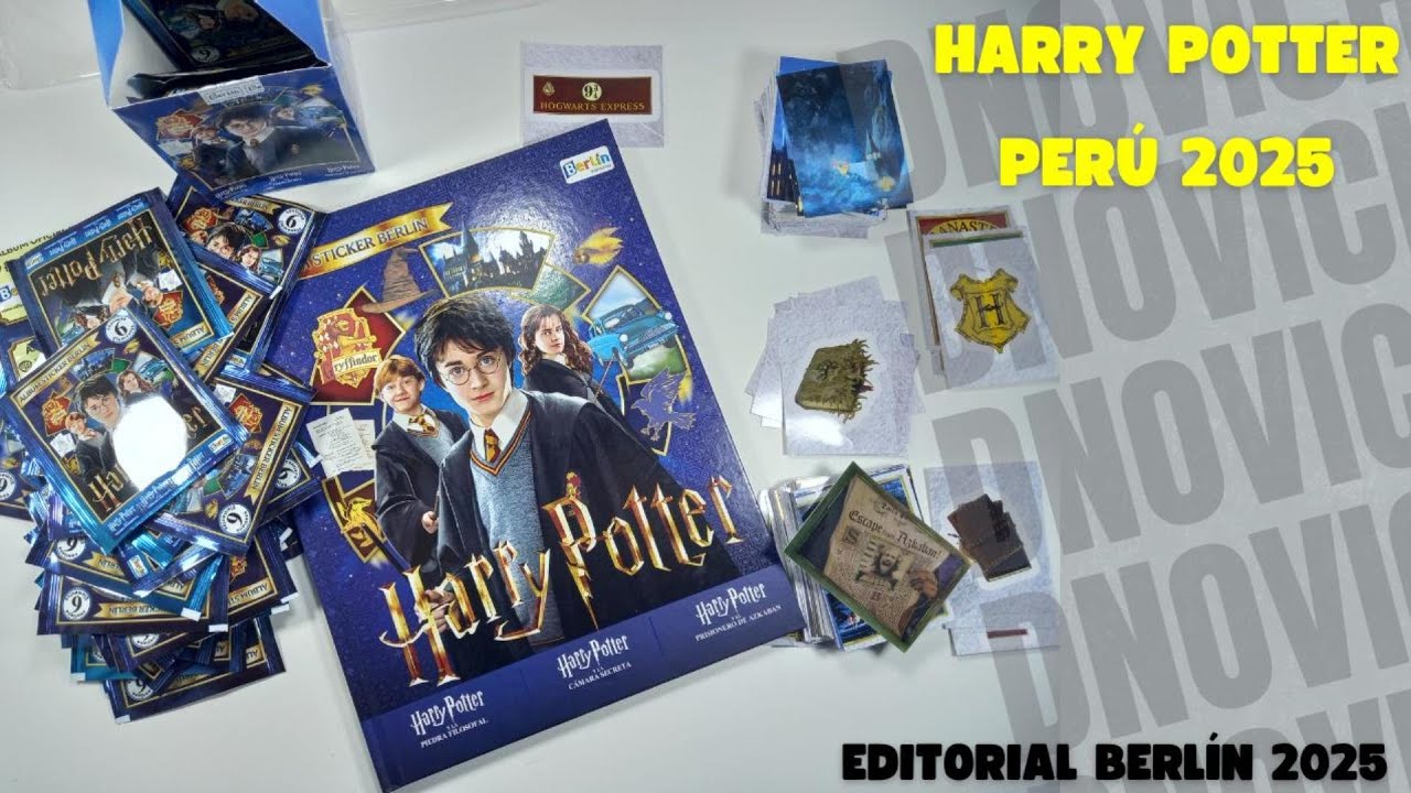 Álbum Harry Potter de Editorial Berlín - Perú 2025 - Revisión total y apertura de Paquetón 50 sobres