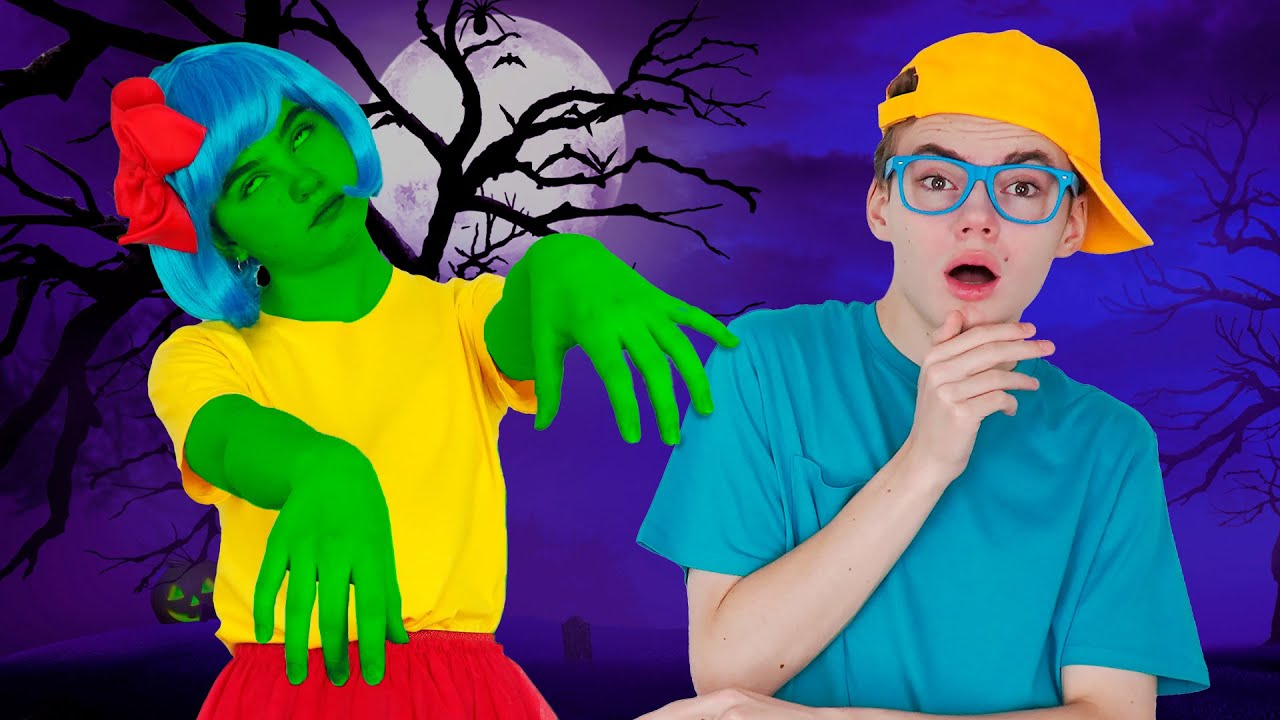 Zombie Epidemic Song + MORE Kids Halloween Songs | Poli and Nick