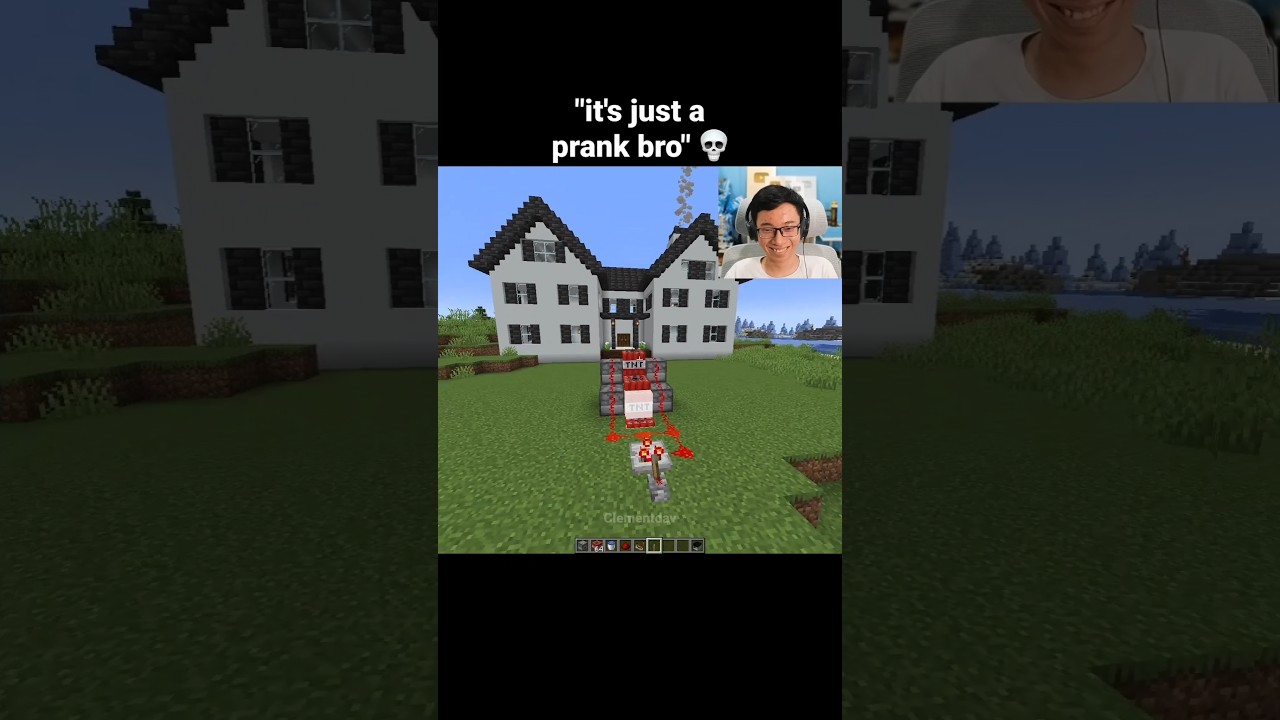 Minecraft TNT Prank Moment