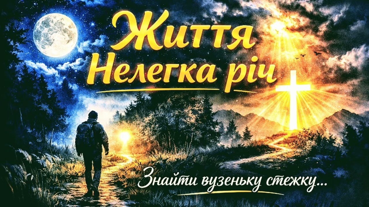 ✨Життя нелегка річ | 🎼Християнська пісня про вузеньку стежку та надію в Бозі 🙏