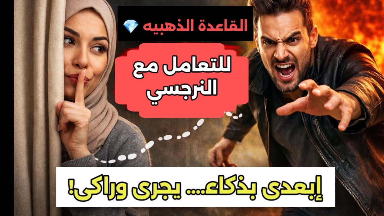 القاعدة الذهبية للتعامل مع النرجسي | كل ما بعدتي بذكاء… جري وراكي.. مش تجاهل… استغماية