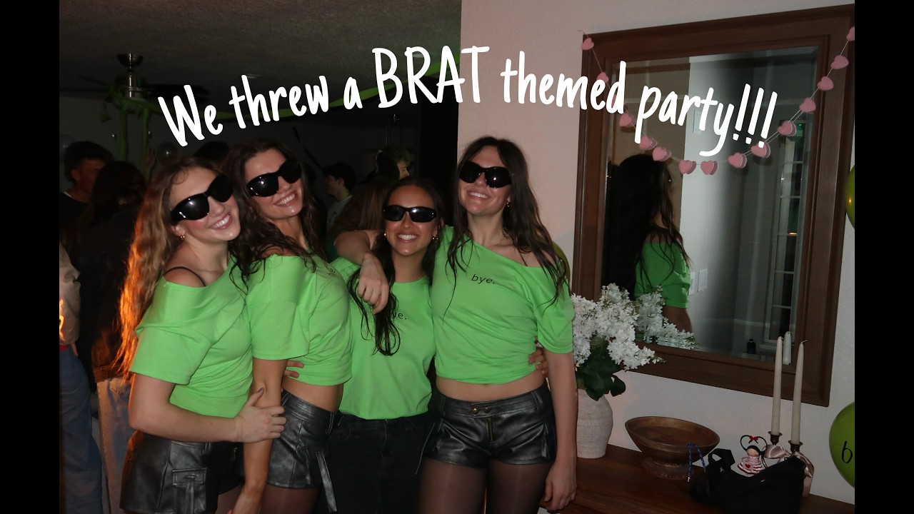 Me and my friends threw a BRAT themed party!!!