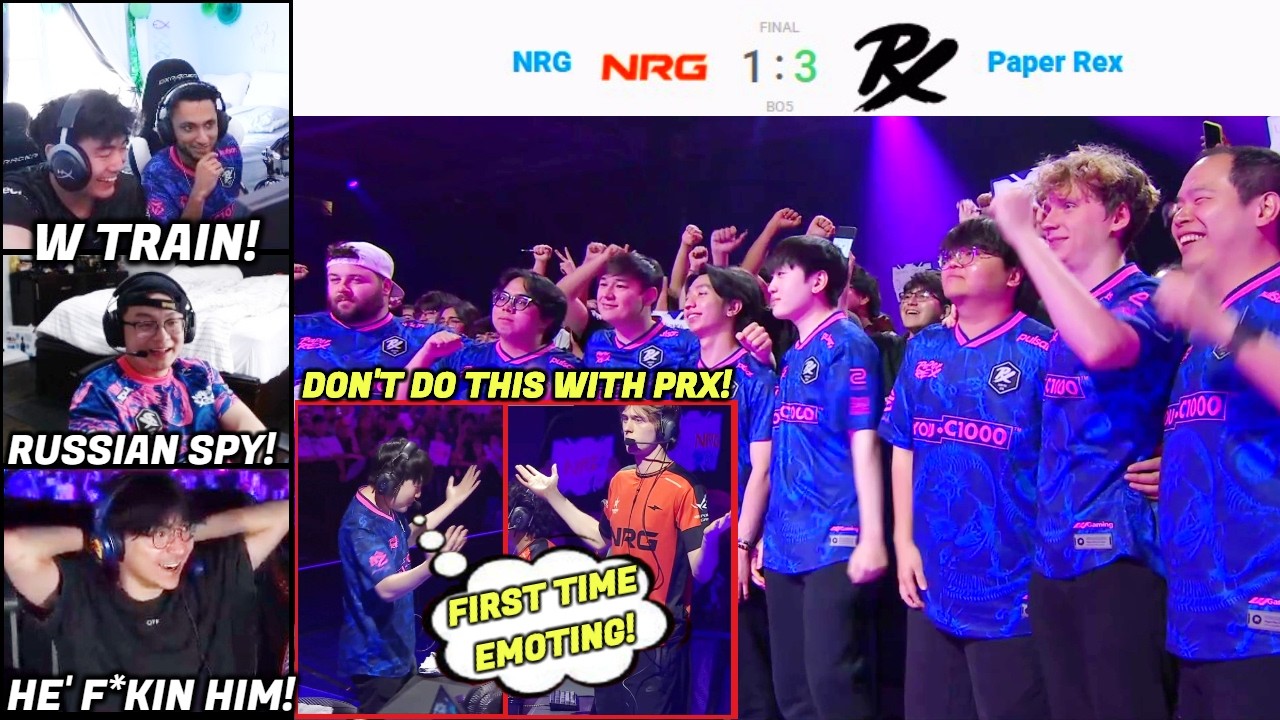 FNS, S0m, TenZ & Shanks React to PRX W Gaming Took Revenge & Eliminate NRG in VCT Master Santiago