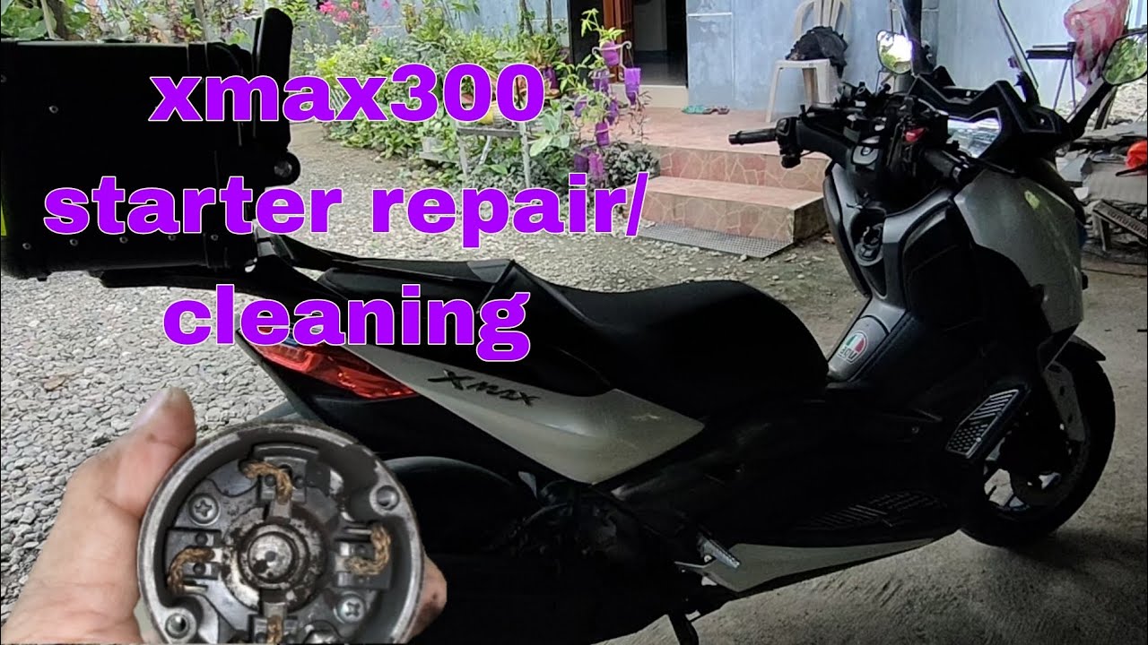 yamaha xmax 300 starter motor repair and cleaning