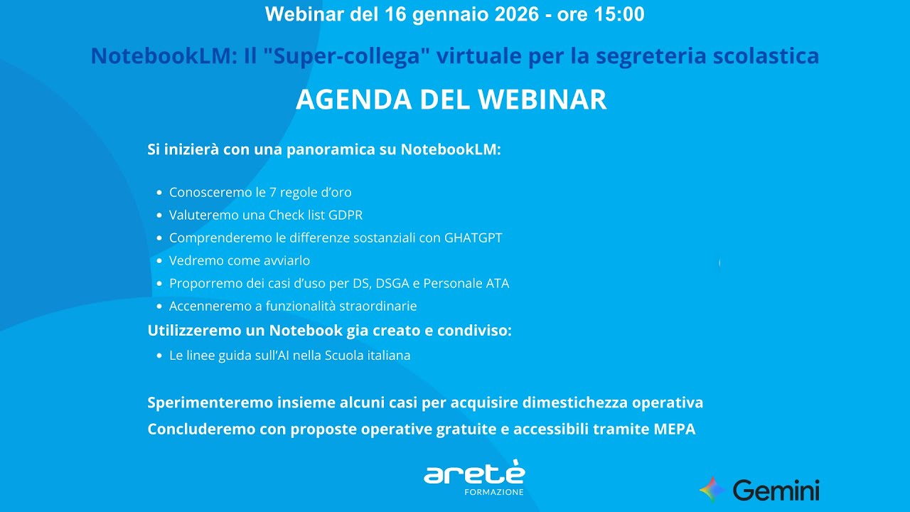 NotebookLM   Il “Super collega” virtuale per la segreteria scolastica per DS, DSGA e Personale ATA