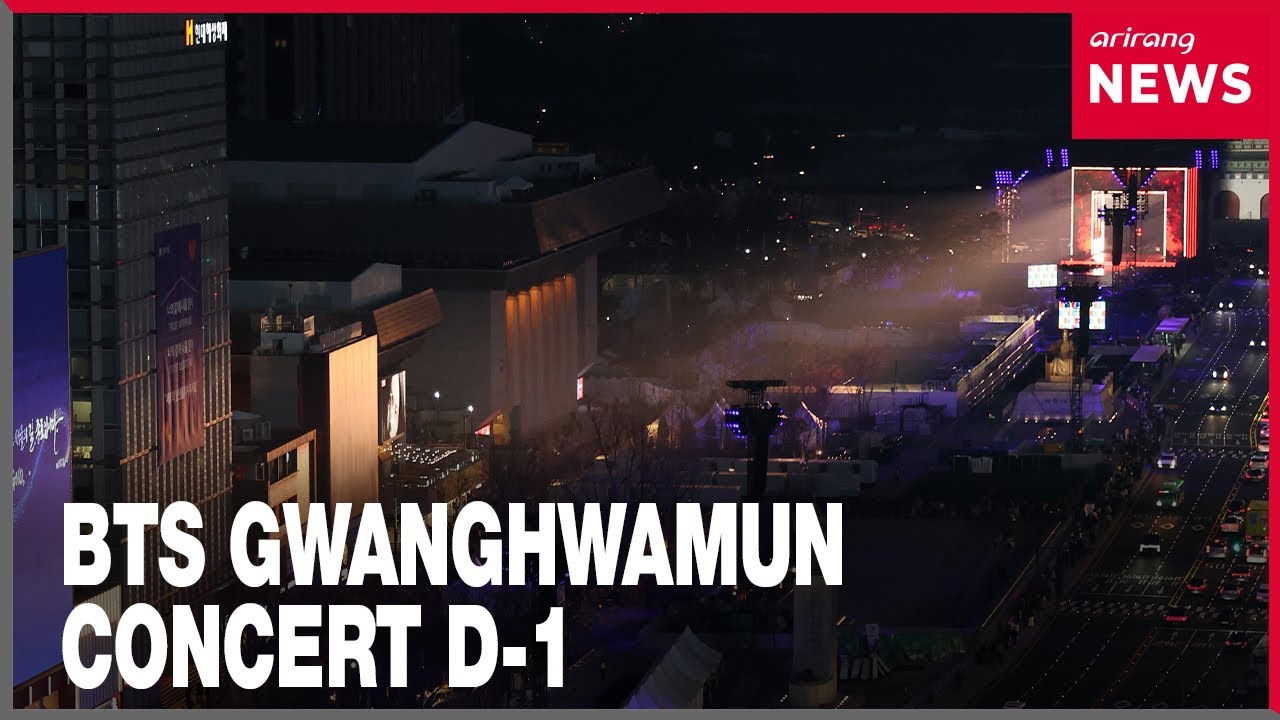 At the scene 24 hours before BTS's Gwanghwamun comeback concert