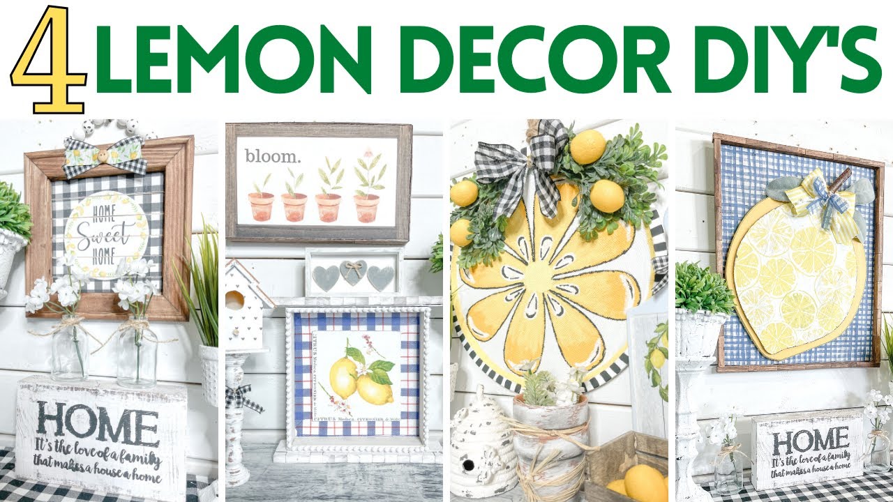 🍋  MUST SEE 🍋  Lemon Decor DIYs 2021 | Pizza Pan DIY