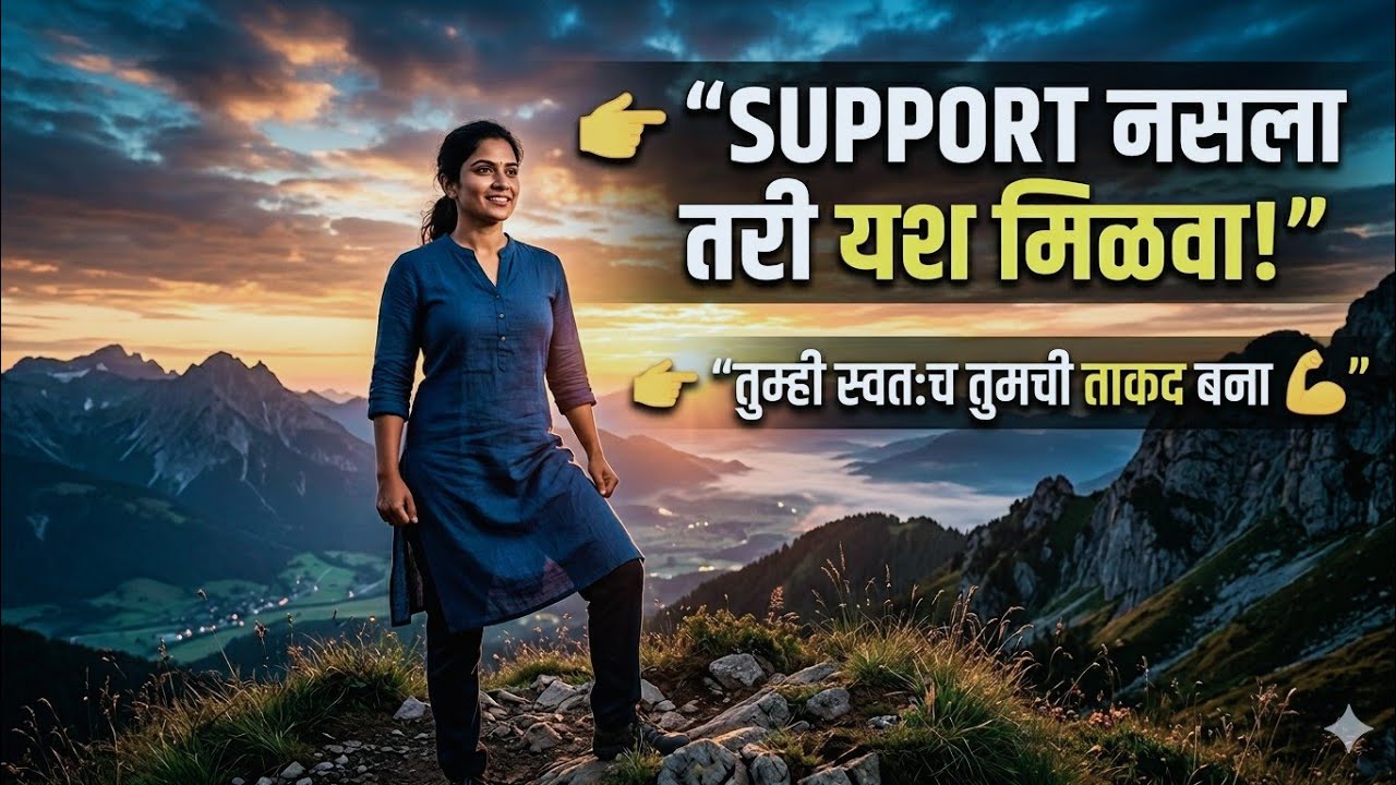 सपोर्ट नसताना यश कसं मिळवायचं?Nobody Supports You? Watch This!#marathi motovatinal story#marathi