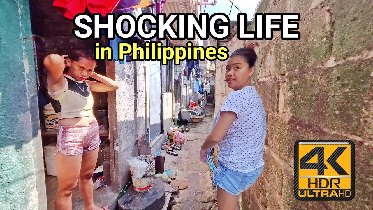 YOU WON'T BELIEVE THIS | Shocking Narrow Alley Life in Quezon City Philippines [4K HDR] 🇵🇭