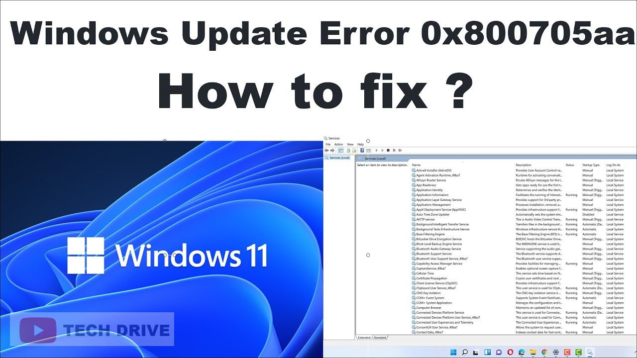 Fix Windows Update Error 0x800705aa on Windows 10&11 Quick Tutorial (TECH DRIVE)