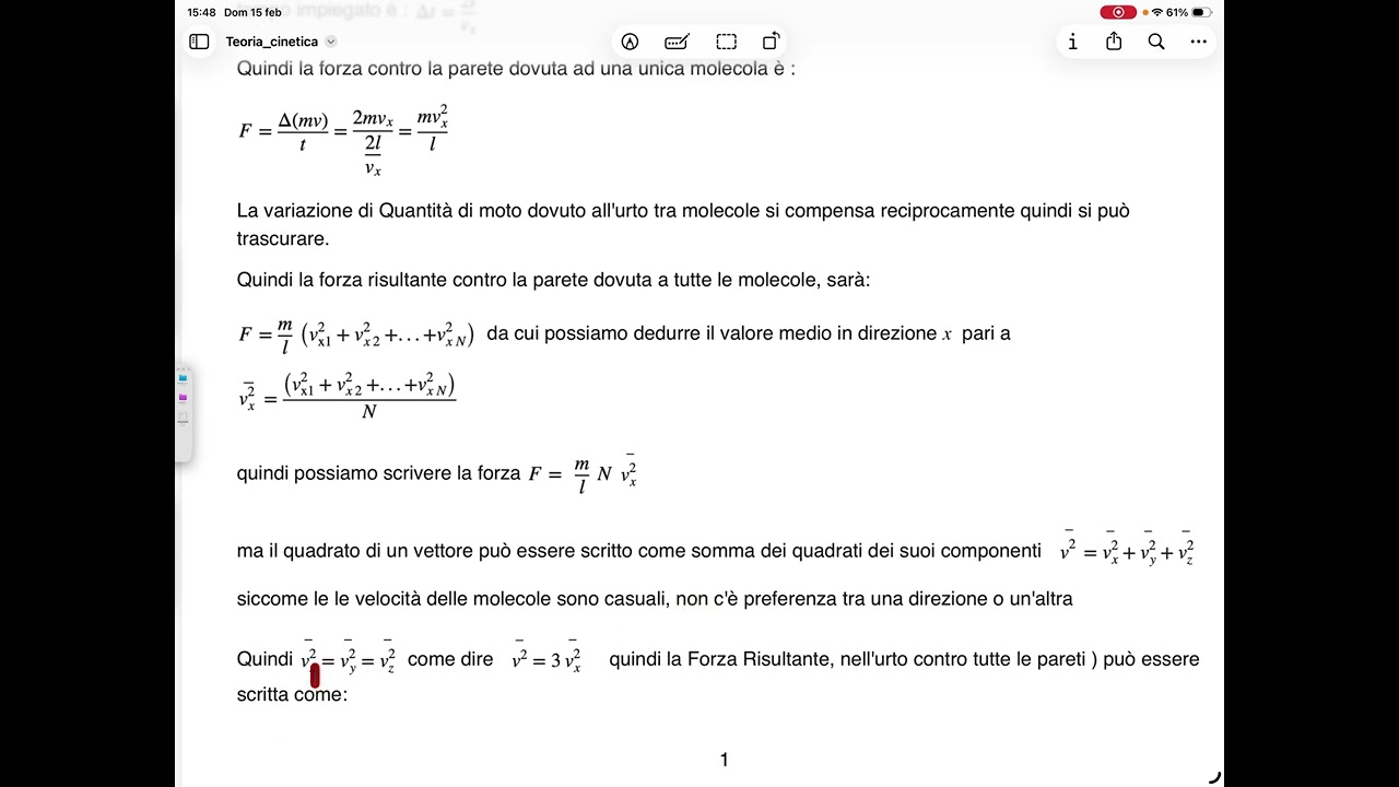 Teoria cinetica gas