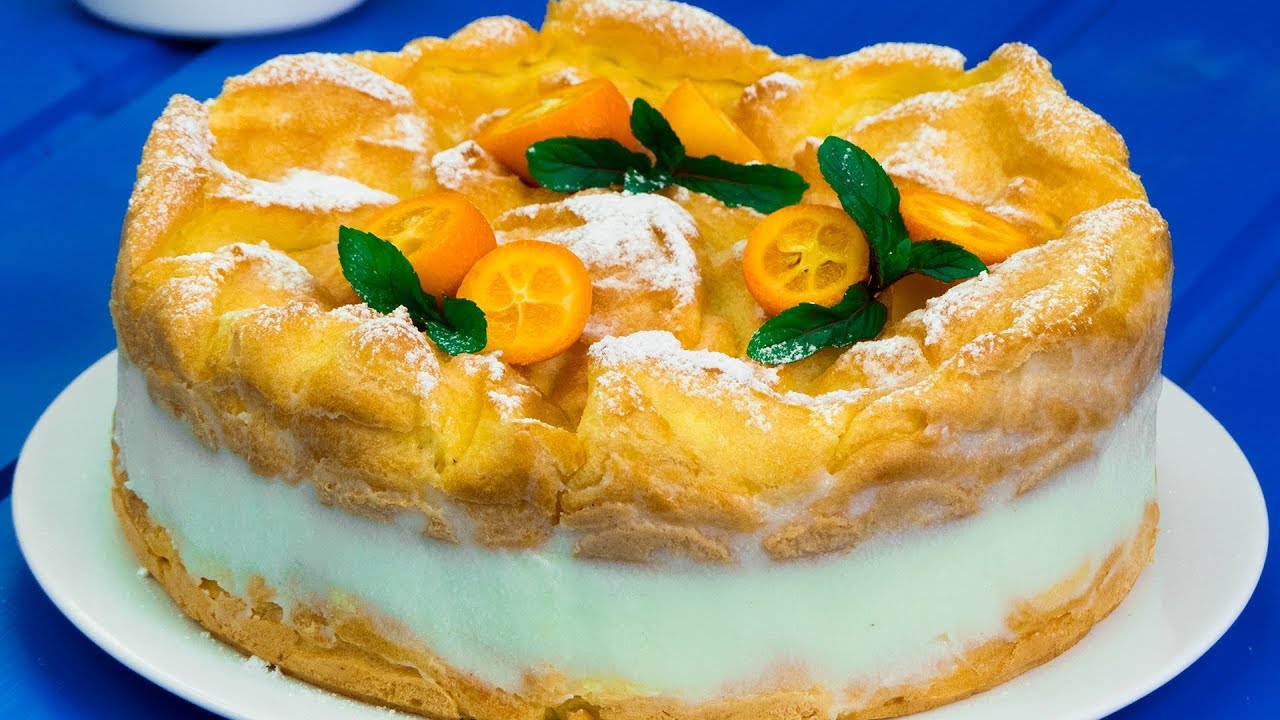 Esperar que pase una hora ¡es lo más difícil! ¡Tarta Karpatka – un profiterol gigante! | Gustoso. TV