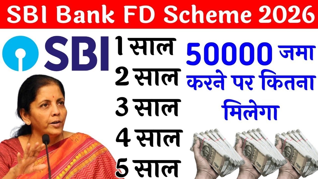 SBI Bank FD 50000 Investment Plan 2026 | State Bank Fixed Deposit Interest & Returns Full Details