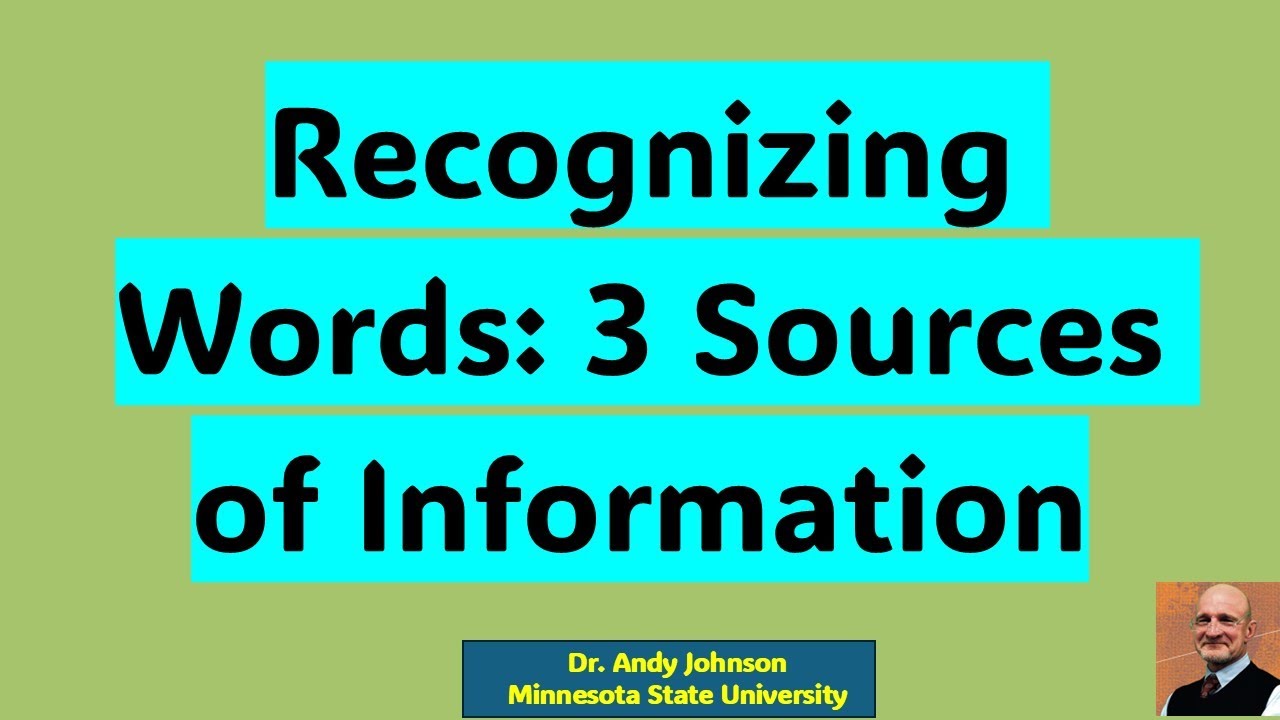 Three Sources of Information Used to Recognize Words