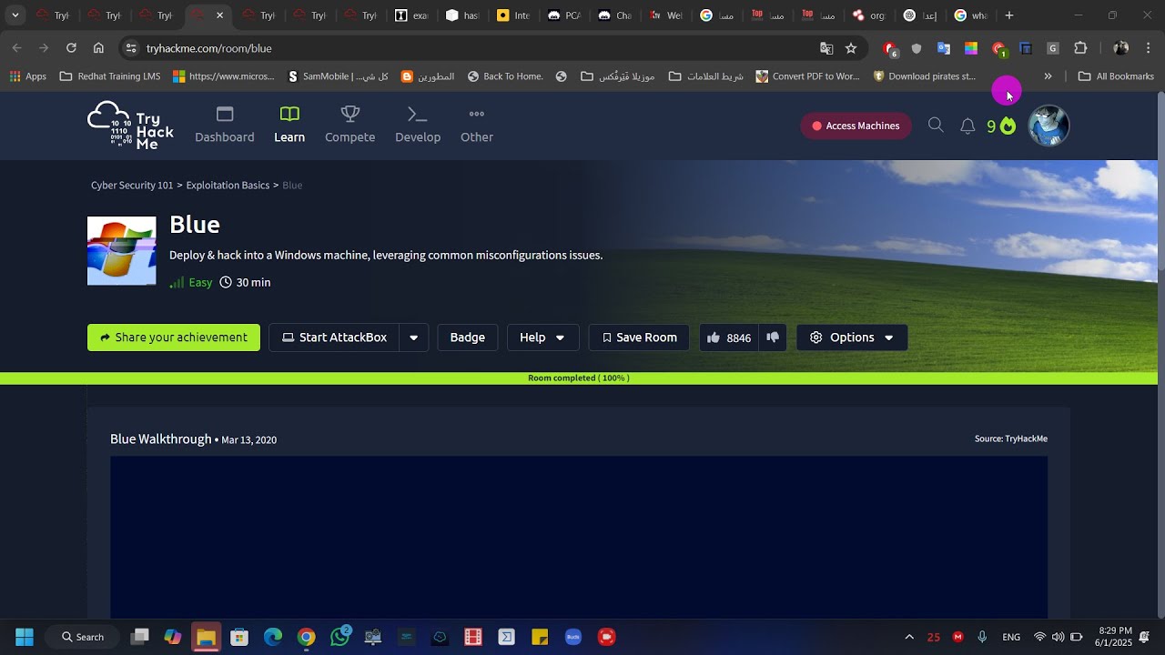 Tryhackme - Eternal Blue - بالعربي
