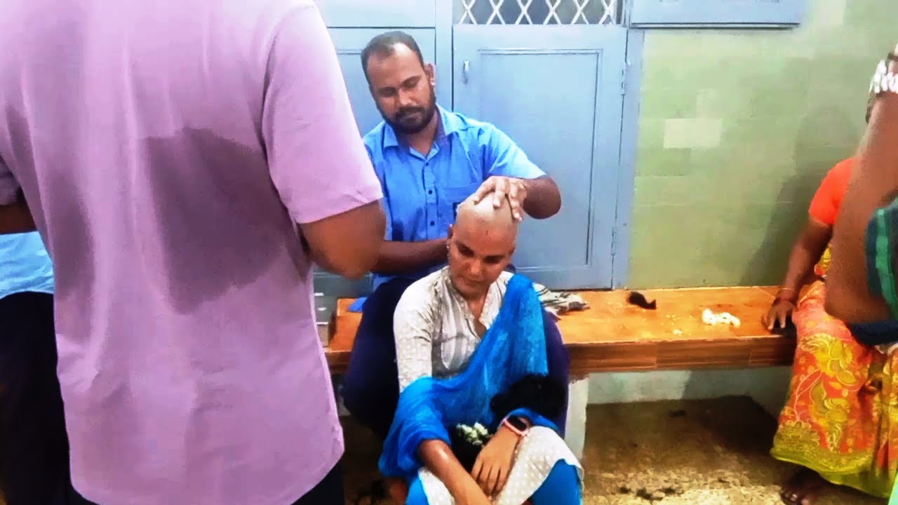 வேளாங்கண்ணி /Tansure hall /female devotee head shave 14.6.25