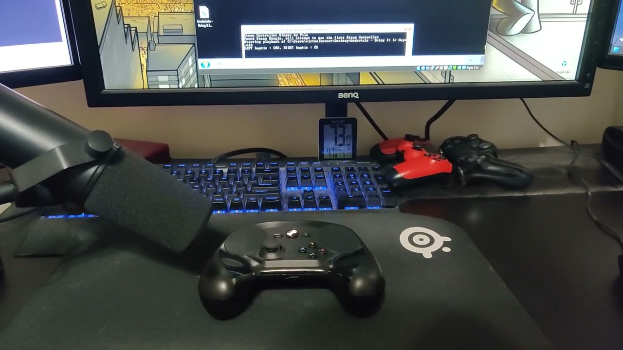 Playing music with a Steam Controller - Undertale (Bring it in, Guys!)