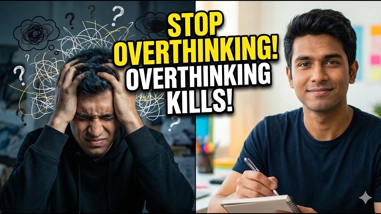 మీ లైఫ్ నాశనం చేసే Overthinking ని ఇలా కంట్రోల్ చేయండి!| How to Stop Overthinking in Telugu #shorts