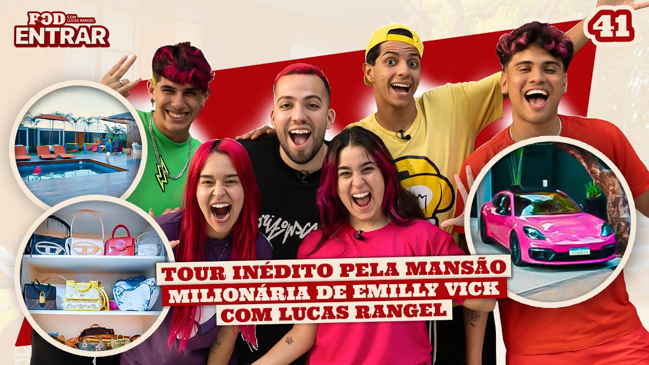 POD ENTRAR: Tour inédito pela mansão milionária de Emilly Vick com Lucas Rangel
