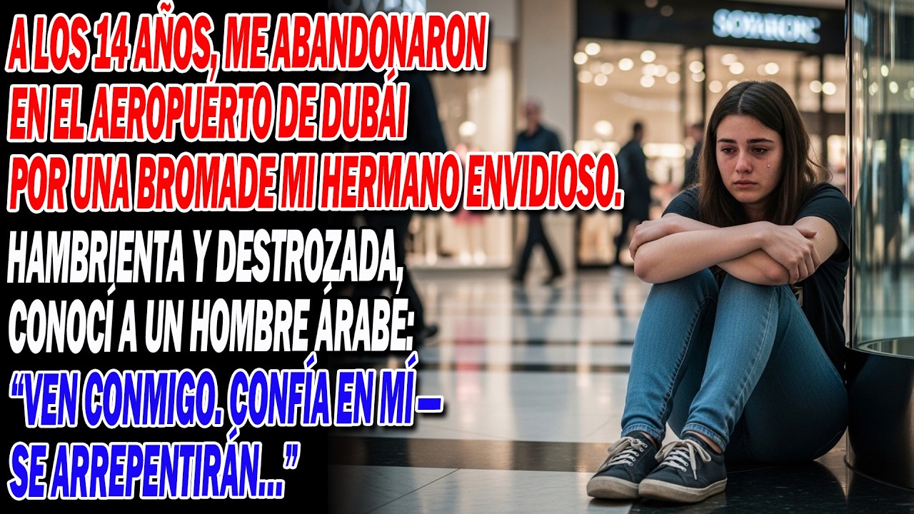 😈✈️A los 14 años, me abandonaron en el aeropuerto por una mentira brutal — ella no sabía que…