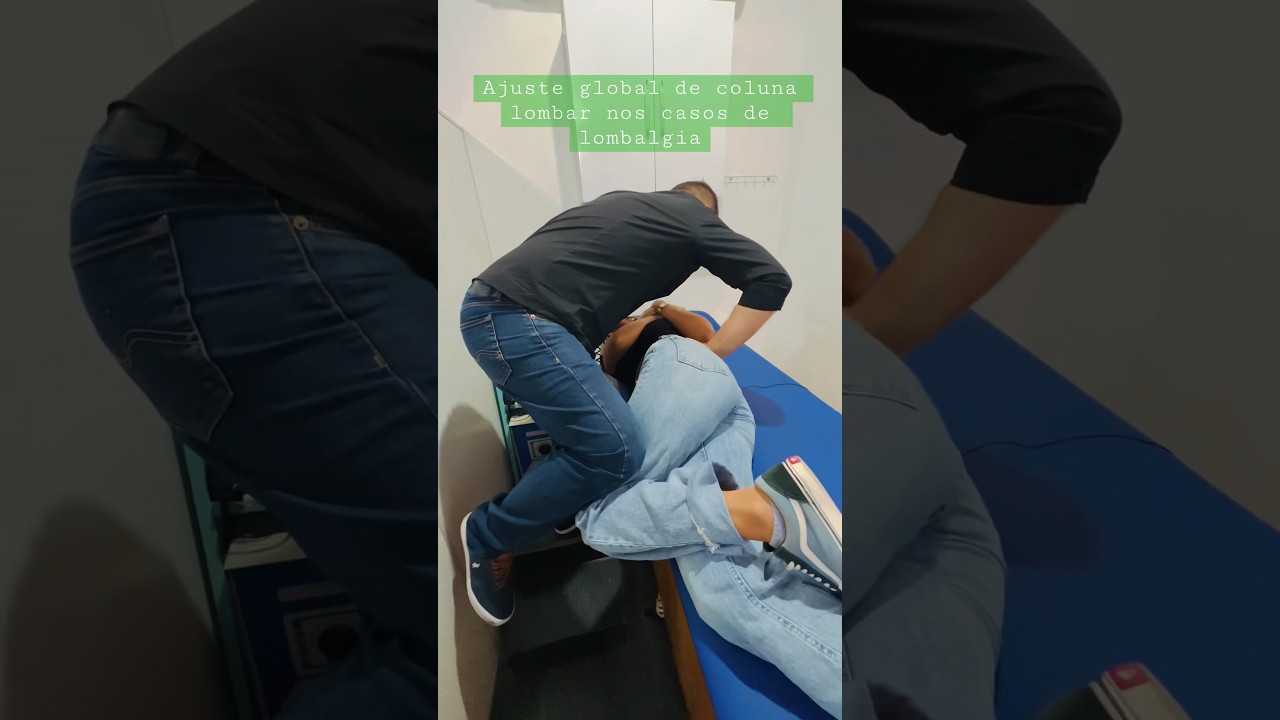 Quiropraxia no ajuste global  da coluna lombar nos casos de lombalgia #chiropractic #quiropraxia