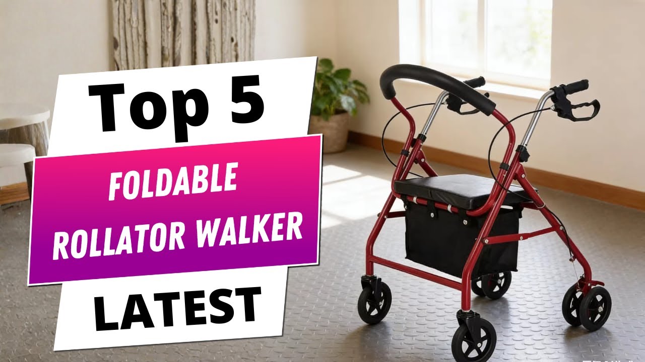 ✅ 5 Best Foldable Rollator Walkers with Seat (2026) for Seniors (Comfort + Stability)