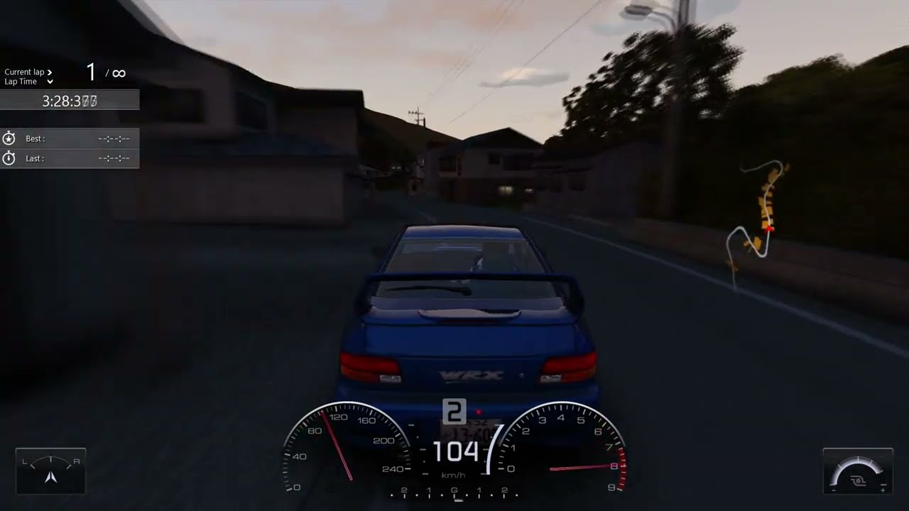 【Assetto Corsa】WRX STi GC8 - Touge life #2, EK Nanamagari [TCS, TB, SC OFF]