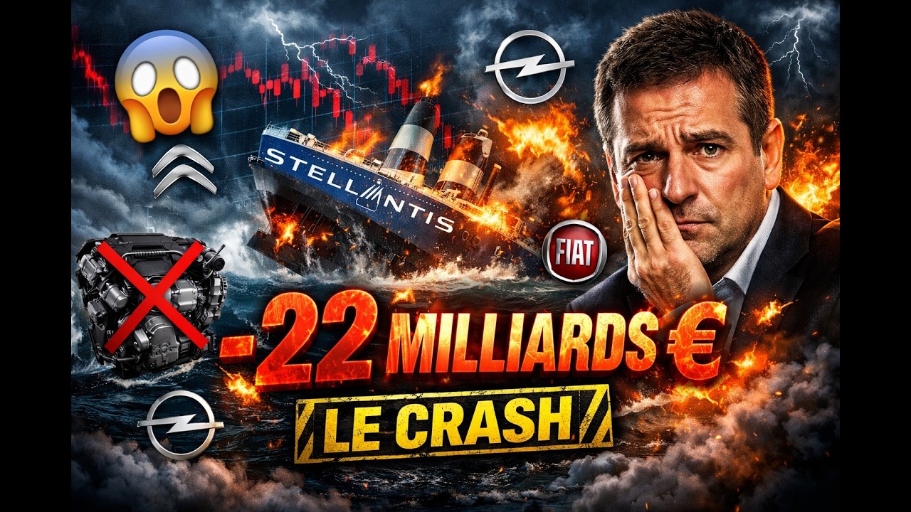 STELLANTIS PERD 22 MILLIARDS 💥 Le NAUFRAGE Financier Expliqué ! (Peugeot, Citroën, Fiat...)