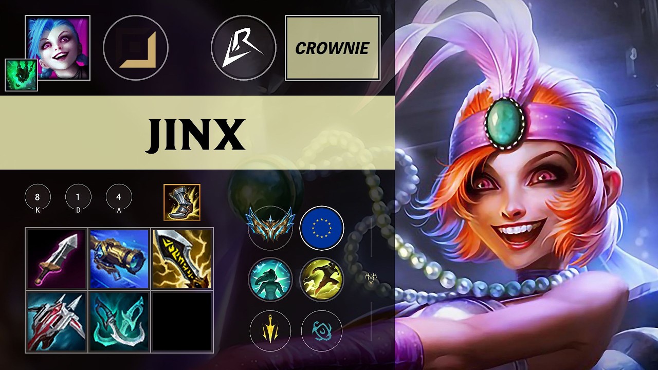 (LR Crownie) Jinx ADC vs Lux (Nomi) - EUW Challenger Patch 26.10