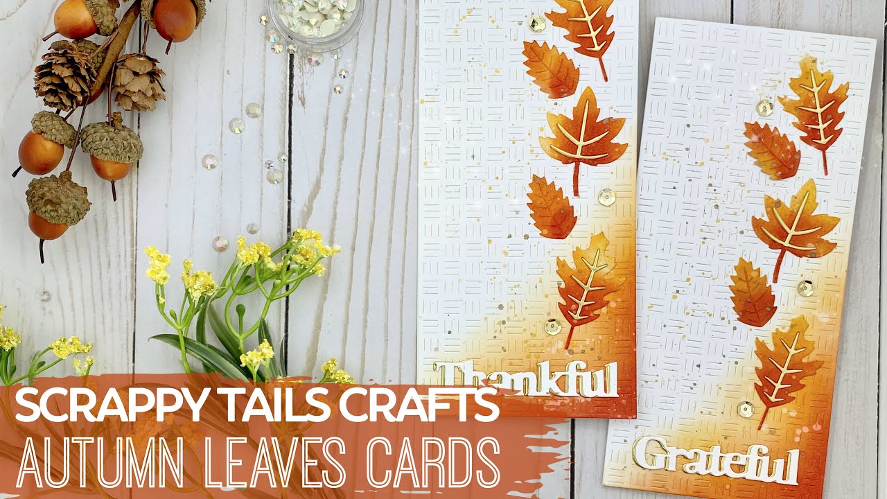 Autumn Leaves Slimline Cards