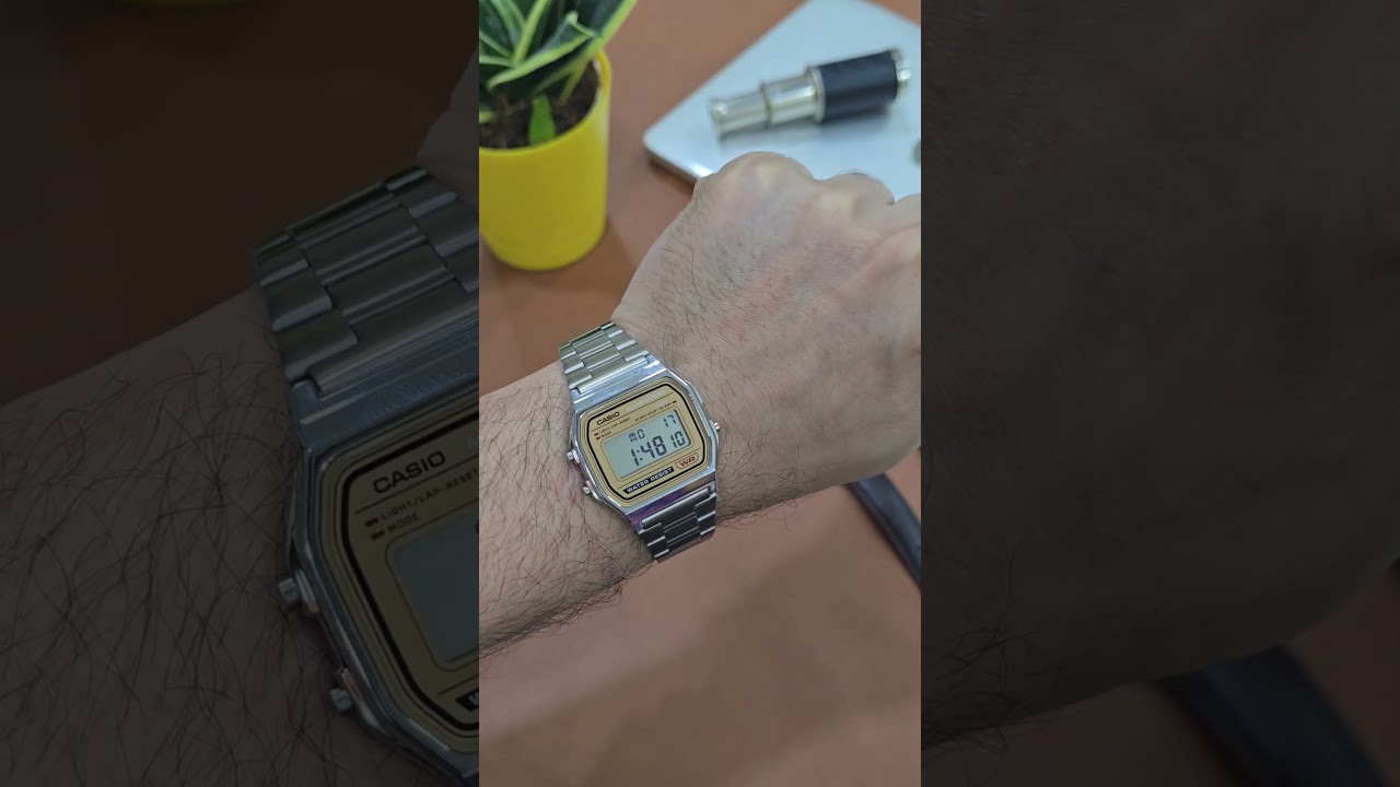 Casio A158W | Gold Face | Wrist Roll #shorts #youtubeshorts #casio ##casiovintage #vintage