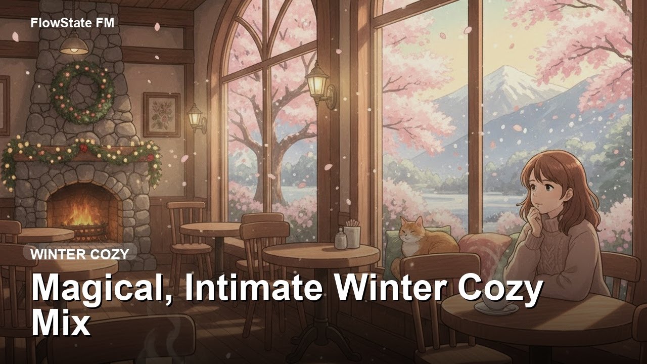 Winter Cozy BGM Mix для кафе 【1.5 Hours】