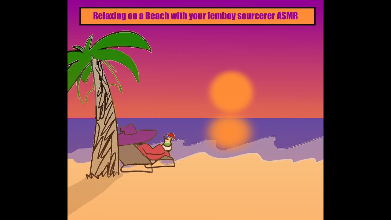 Relaxing on a Beach with your femboy sorcerer ASMR –