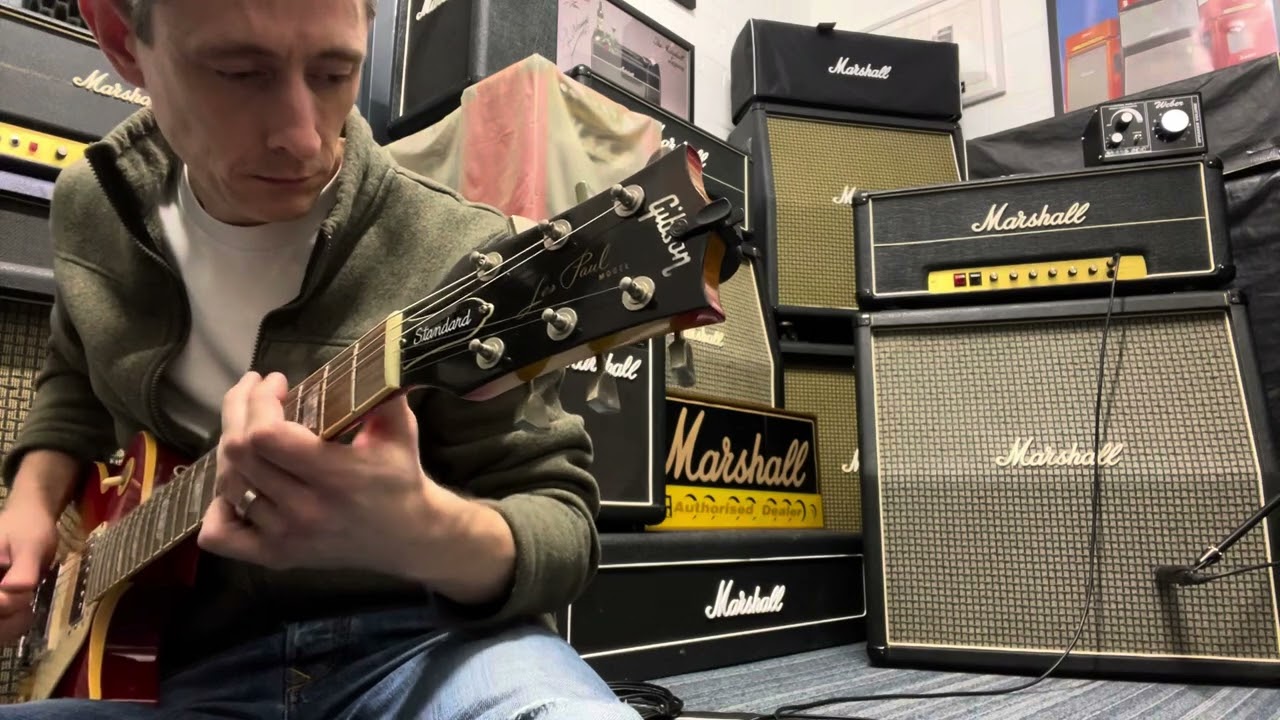 Marshall 1977 JMP Lead Master Volume 50w Head Model #2204 Serial S/A 01411J thru 1973 4x12 Cab