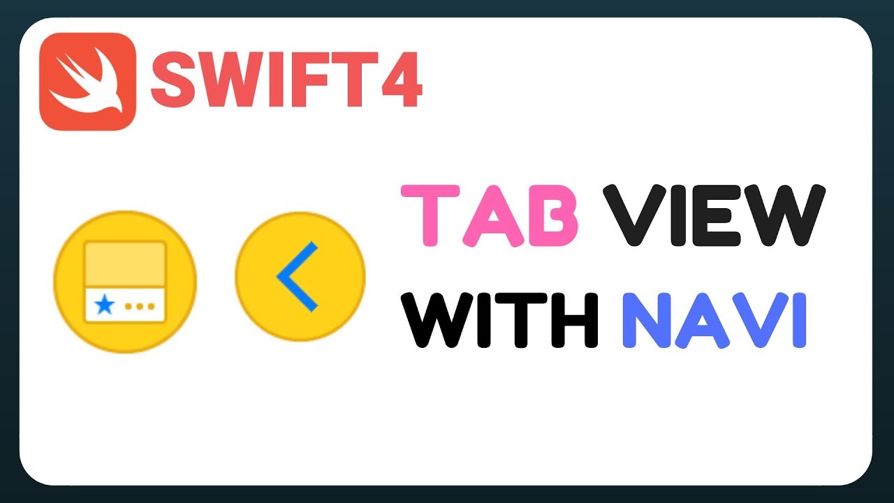 [Swift 4] Make Simple TabViewController with Navigation Controller tutorial