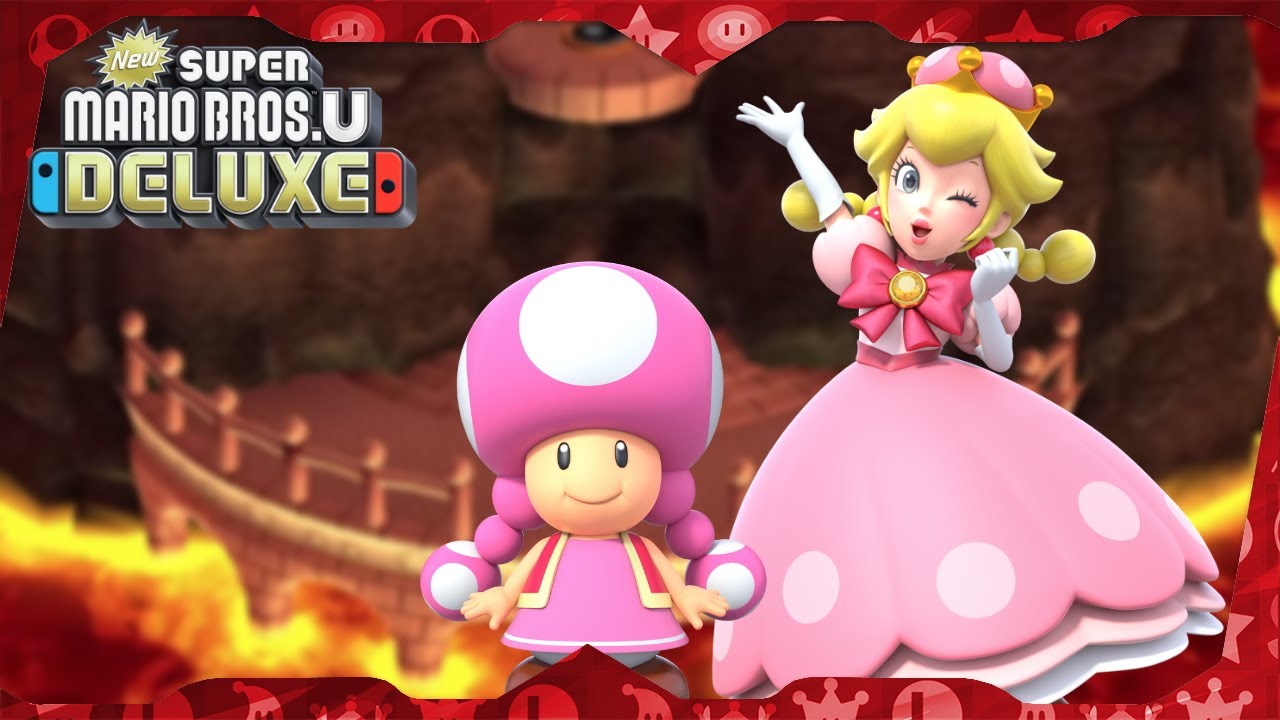New Super Mario Bros. U Deluxe ᴴᴰ | World 8 (All Star Coins) Solo Toadette