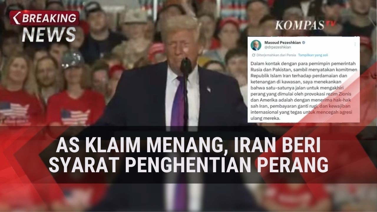 AS Klaim Menang, Iran Beri Syarat Penghentian Perang