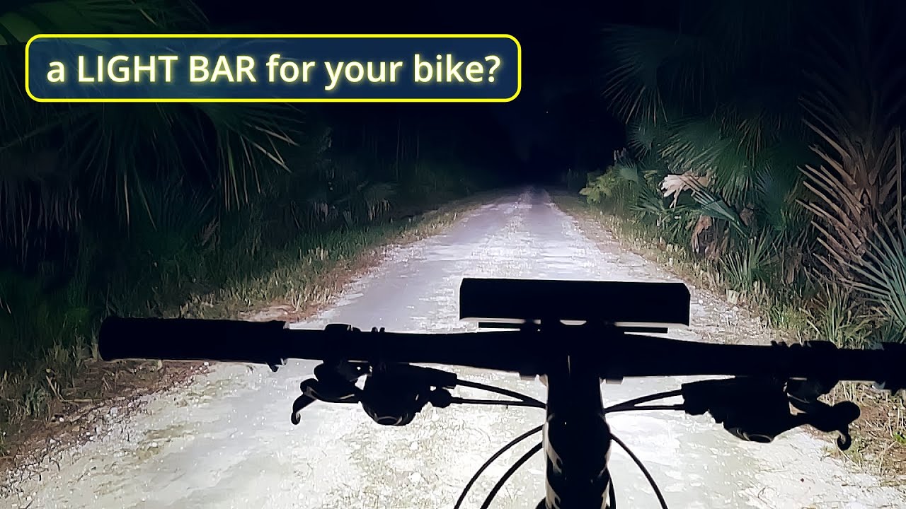 I Put a LIGHT BAR On My Bike! ACRUNU *SUPER BRIGHT* LED Bike Light