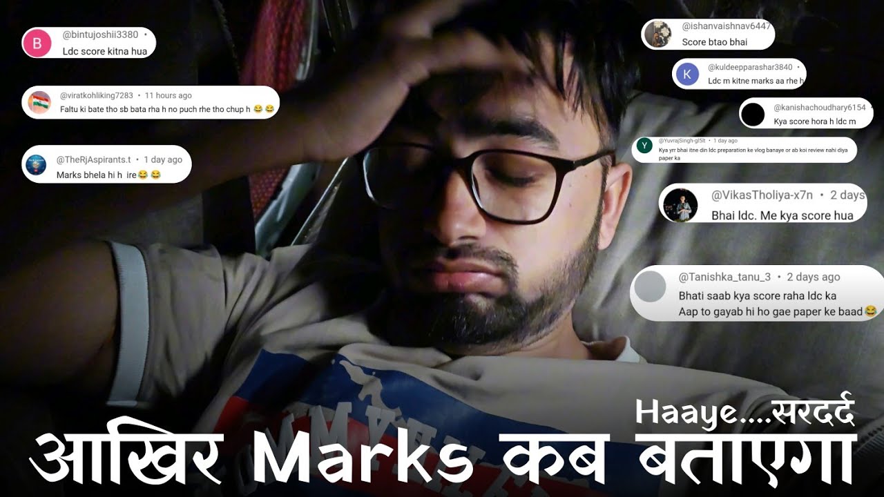 Ep.186_Kya mene ab tak marks nahi bataye | Me Hate se dar raha hu #ldc #rssb