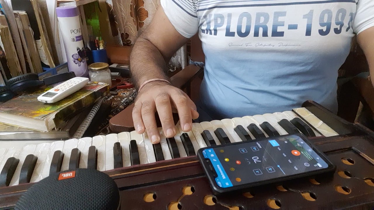 How to Play Basic Paltas With Metronome B scale | Harmonium Classes | RhythmSam Music Classes