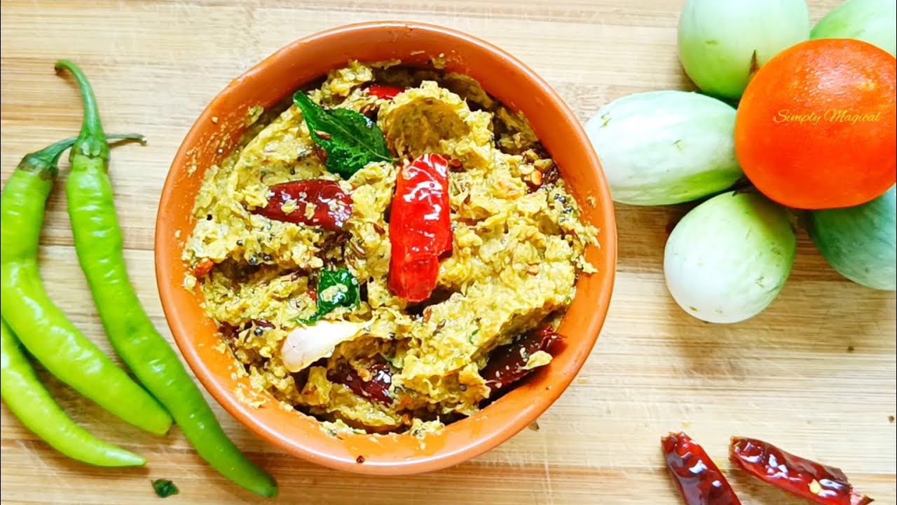 అమ్మమ్మ చేతి రుచి తో వుండే తెల్ల వంకాయ పచ్చడి | vankaya roti pachadi in telugu |white brinjal pickle
