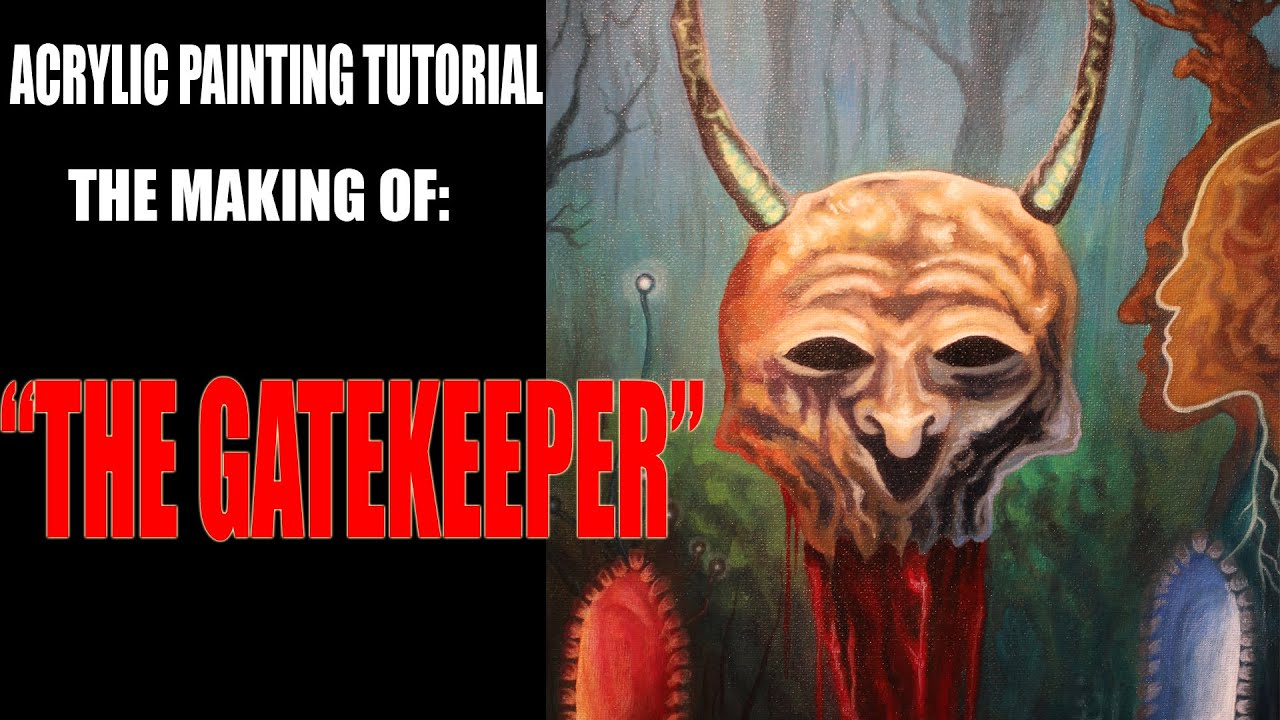 Acrylic Painting Tutorial- Fantasy/ Surreal Art Painting Process