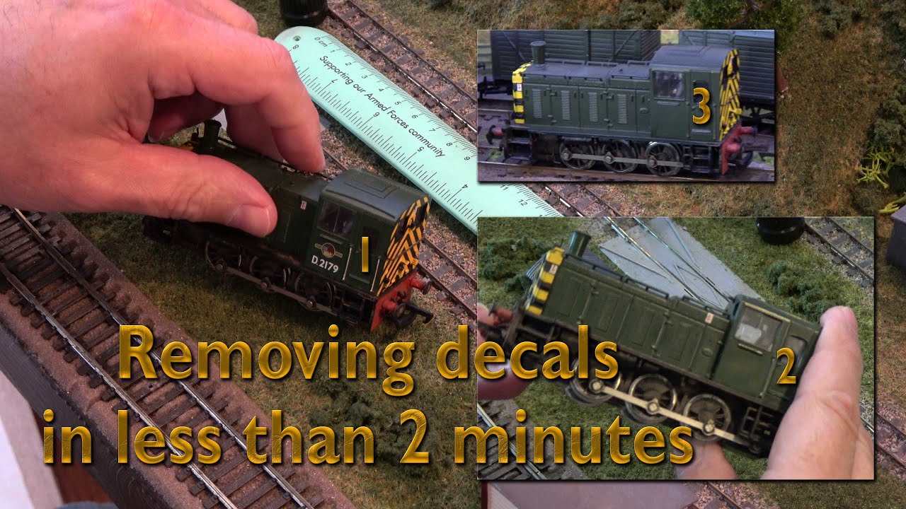 Removing decals/numbers/transfers in less than 2 minutes