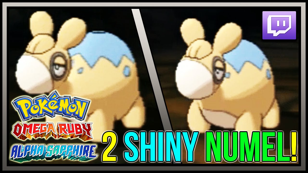 2 Shiny Numel in Pokemon Omega Ruby and Alpha Sapphire | Live Shiny Pokemon #87-#88