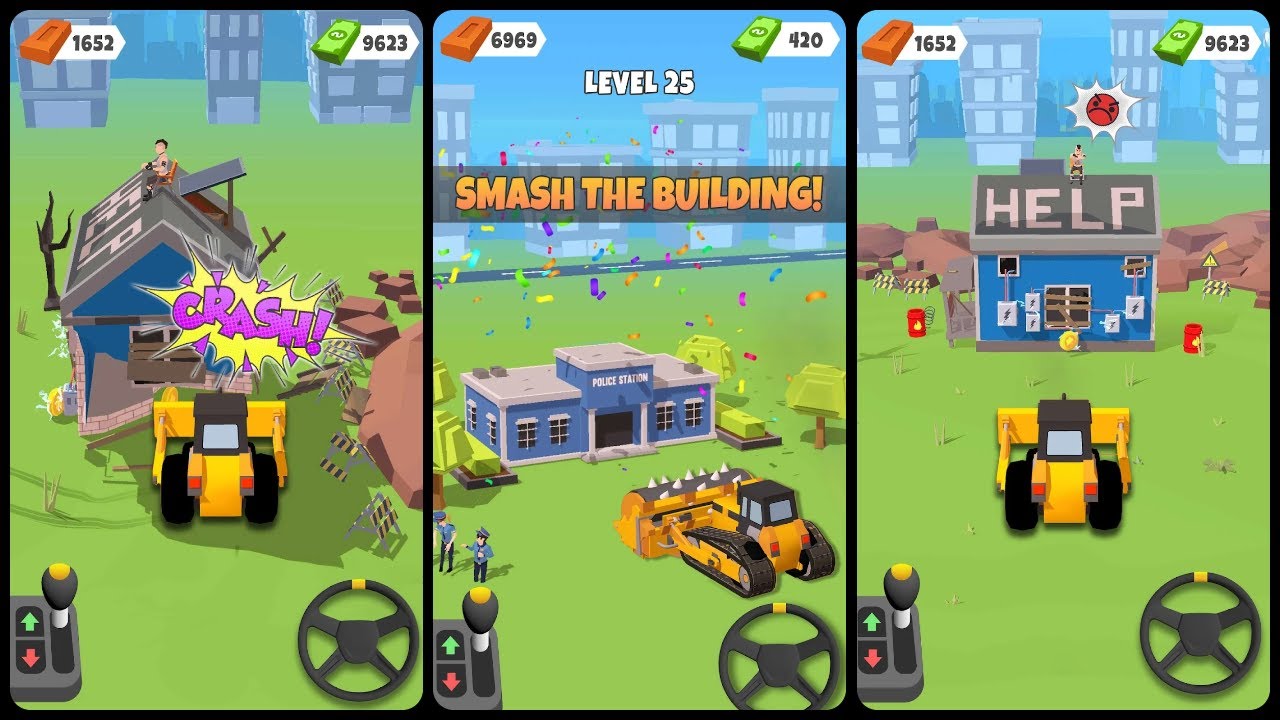 Dozer Demolition: Destroy City Gameplay Android Mobile
