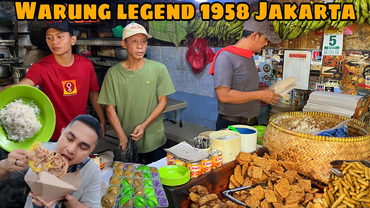 Warung Legend Tansu Ketan Susu Kemayoran || Kuliner di Kemayoran Jakarta Pusat ||Street Food Jakarta