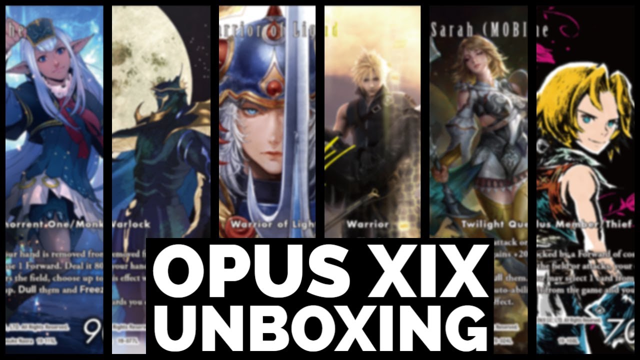 Final Fantasy TCG Opus XIX From Nightmares Box Opening